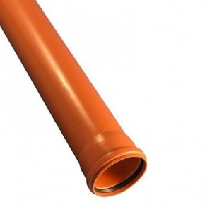 Труба ПП Рыж 110-1м (3,4) для наружной канализации